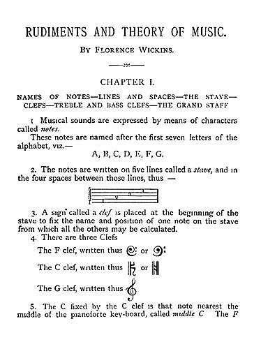 Florence Wickens: Rudiments And Theory Of Music (Bu)