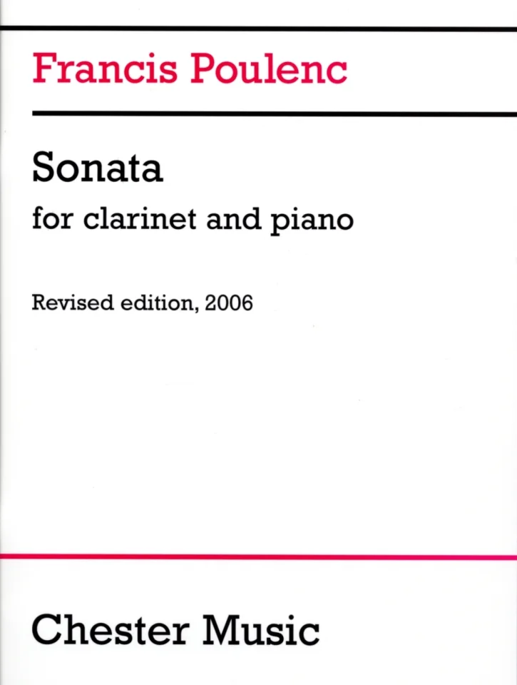 F. Poulenc: Sonata op. 184, KlarKlv (KlavpaSt) (0)