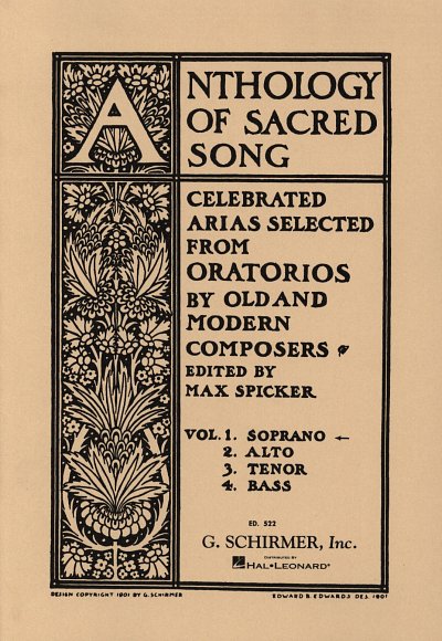 Anthology of Sacred Song - Volume 1