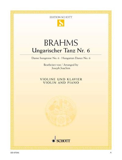 DL: J. Brahms: Ungarischer Tanz Nr. 6, VlKlav