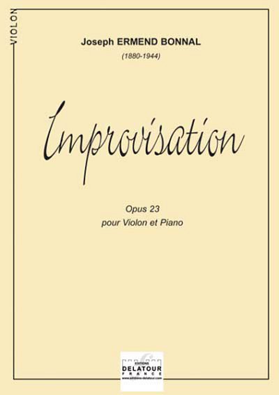 BONNAL Joseph-Ermend: Improvisation für Violine und Klavier