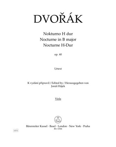 A. Dvořák: Nocturne in B major op. 40