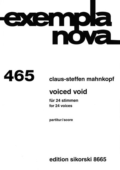 C.-S. Mahnkopf: Voiced Void für 24 Stimmen (200, Ges (Part.)