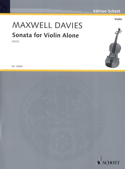 P. Maxwell Davies y otros.: Sonata for Violin Alone op. 324
