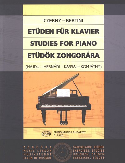 C. Czerny: Etüden für Klavier, Klav