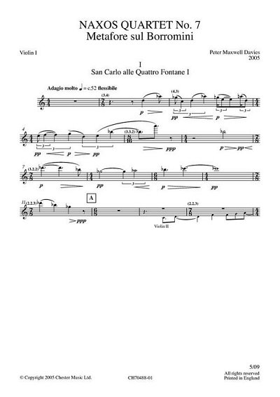 Naxos Quartet No.7 (Parts)