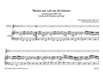 DL: Wachet auf, ruft uns die Sti., Trompete (C/B), Orgel