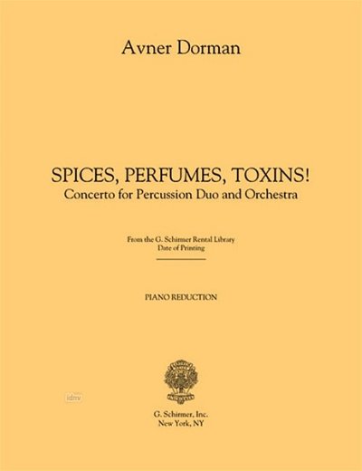 A. Dorman: Spices, Perfumes, Toxins!