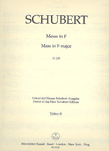 F. Schubert: Messe F-Dur D 105, 6GesGchOrch (Vl2)