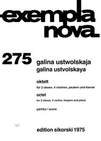 G. Ustwolskaja et al.: Oktett für 2 Oboen, 4 Violinen, Pauken und Klavier