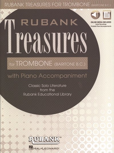 H. Voxman: Rubank Treasures for Trombone, Pos/Barh (+medonl)