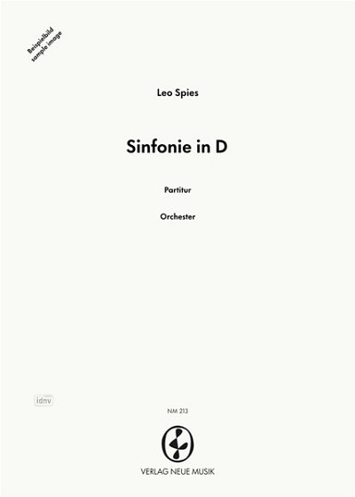 L. Spies: Sinfonie in D, Sinfo (Stp)