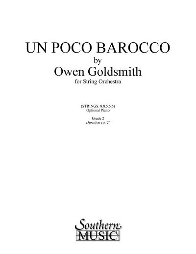 O. Goldsmith: Un Poco Barocco, Stro (Pa+St)