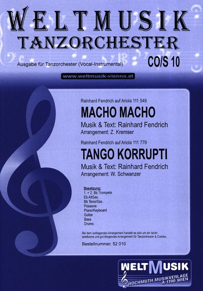 R. Fendrich: Macho Macho / Tango Korrupti, CboSal (Stsatz)