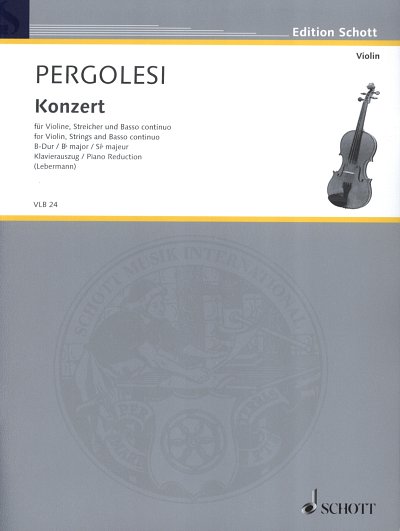 G.B. Pergolesi: Konzert B-Dur , VlStrBc (KASt)