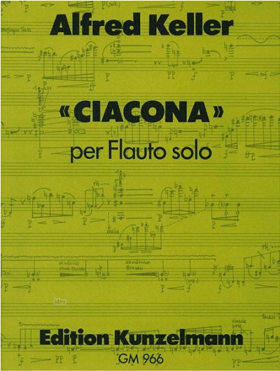 K. Alfred: Ciacona für Flöte solo, Fl