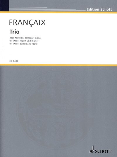 J. Françaix: Trio , ObFgKlv (Pa+St)