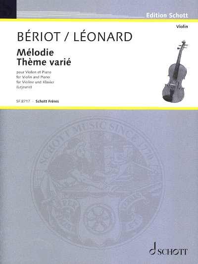C.A. de Bériot: Mélodie/ Thème varié, VlKlav (KlavpaSt)