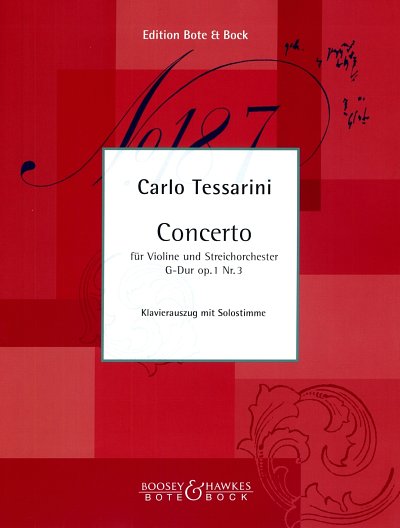Violin Concerto in G Major op. 1-3, VlStro (Pa+St)