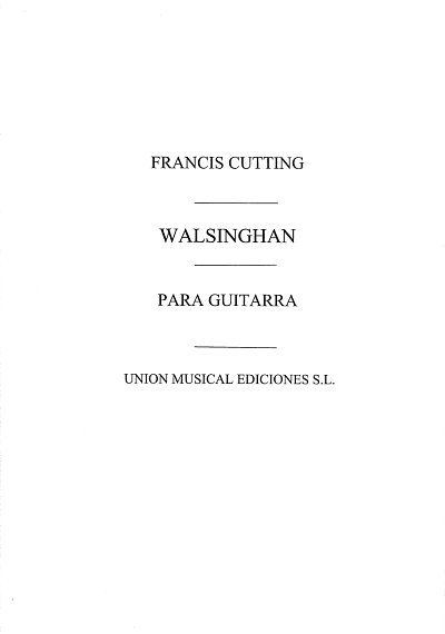 AQ: F. Cutting: Walsinghan, Git (B-Ware)