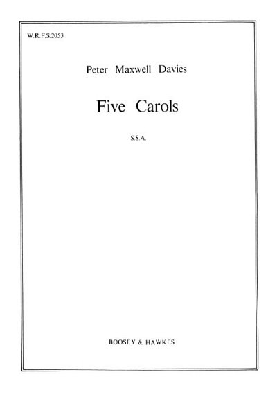 Five Carols, FchKlav