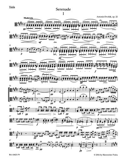 A. Dvorak: Serenade E-Dur op. 22, Stro