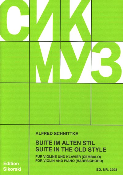 A. Schnittke: Suite im alten Stil, VlKlv/Cemb (KlavpaSt)