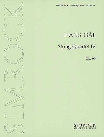 H. Gál: Streichquartett Nr. 4 op. 99