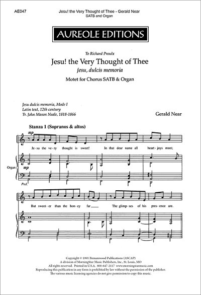 G. Near: Jesu, the Very Thought of Thee