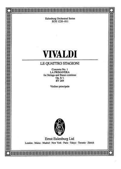 A. Vivaldi: Concerto E-Dur Op 8/1 Rv 269 Pv 241 Der Fruehling