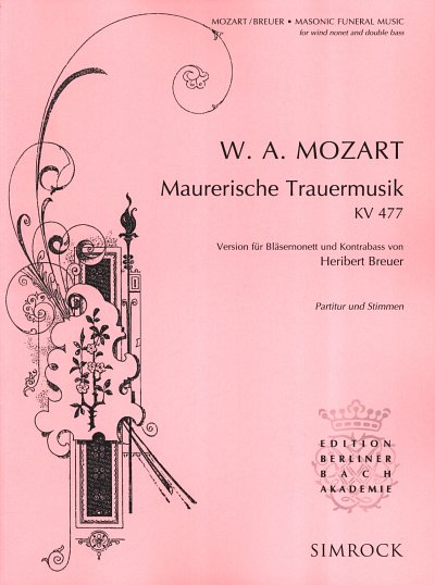 W.A. Mozart: Maurerische Trauermusik KV 477  (Pa+St)