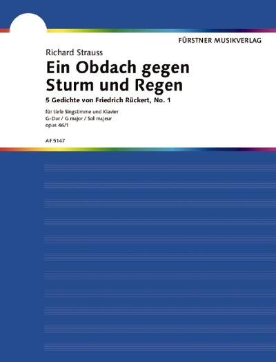 R. Strauss: Fünf Gedichte von Friedrich Rückert