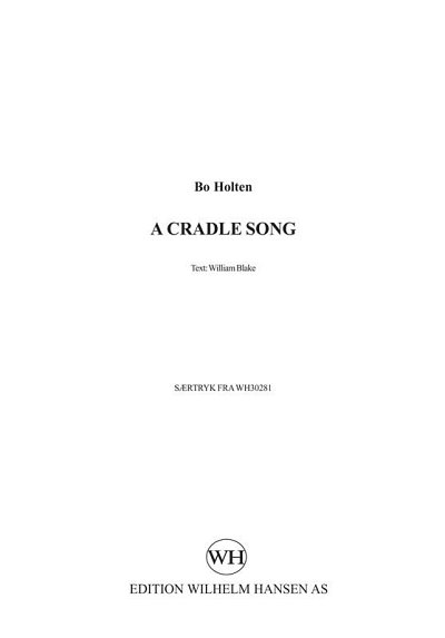 B. Holten: A Cradle Song, GchKlav (KA)