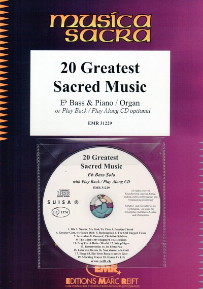 20 Greatest Sacred Music, TbEsKlv/Org (+CD)