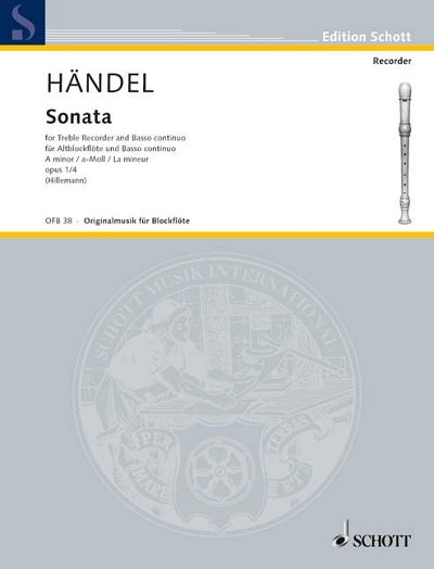 G.F. Haendel: Sonata No.4 in A minor, from Four Sonatas