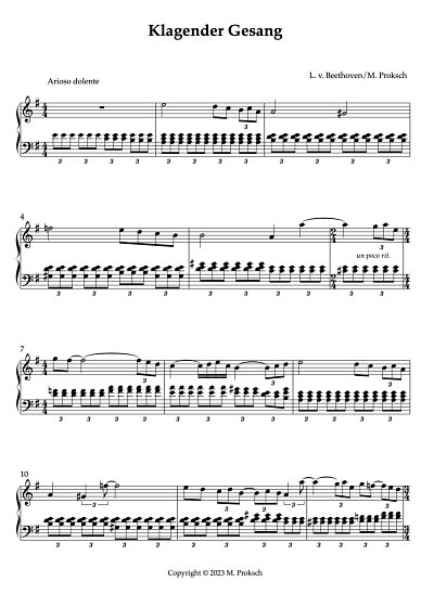 DL: L. v. Beethoven: Klagender Gesang, Klav