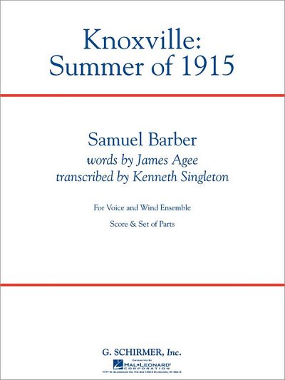 S. Barber: Knoxville: Summer Of 1915 - Full Score