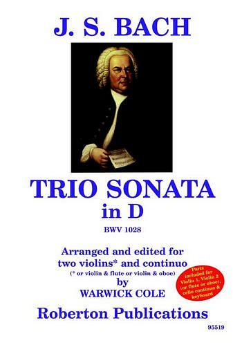 J.S. Bach: Trio Sonata In D Bwv 1028, Kamens (Pa+St)