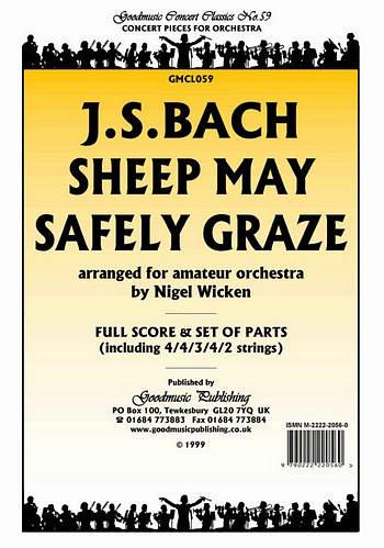J.S. Bach: Sheep May Safely Graze, Sinfo (Pa+St)