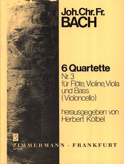 J.C.F. Bach: Floetenquartett 3