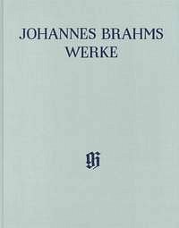 J. Brahms: Johannes Brahms Werke Serie III, Band 4, Klav