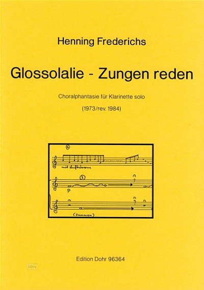F. Henning: Glossolalie - Zungen reden, Klar (Part.)