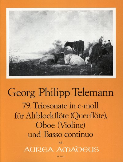 G.P. Telemann: 79. Triosononate in c-moll , AbflObBc (Pa+St)
