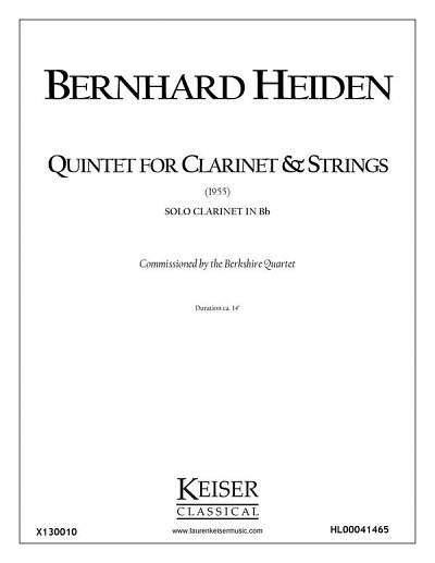 B. Heiden: Clarinet Quintet, Klar