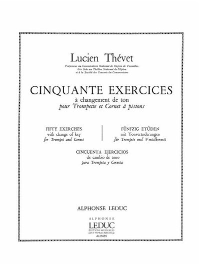 L. Thévet: Lucien Thevet: 50 Exercices a Changements de Tons
