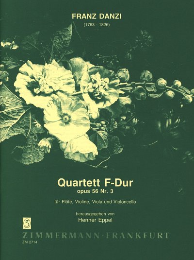 F. Danzi: Quartett F-Dur für Flöte, Violine, Viola und Violoncello op. 56,3