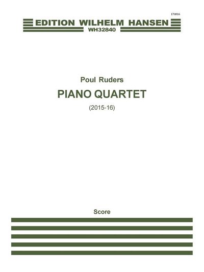 P. Ruders: Piano Quartet (Part.)