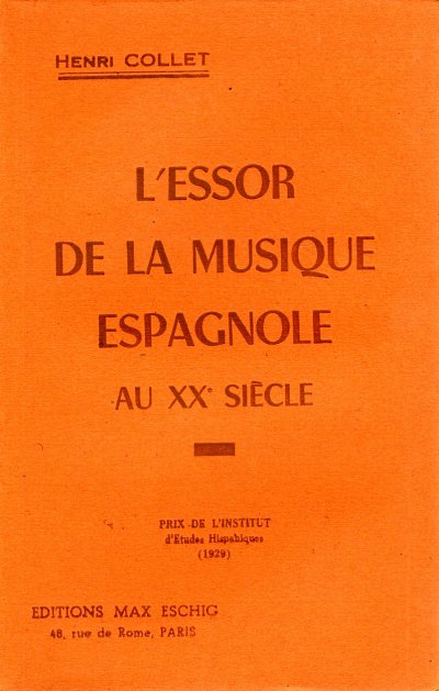 Essor De La Musique Espagnole Au Xxsiecle (Bu)