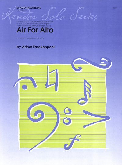 A. Frackenpohl: Air For Alto, ASaxKlav
