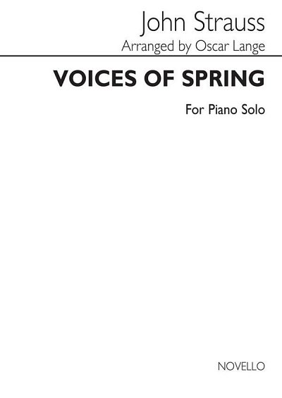 Strauss Voices Of Spring Piano, Klav
